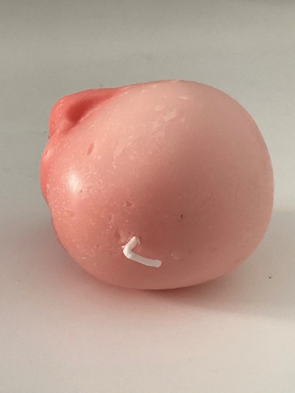 Pink Halloween Skull Candle Goth Half Skull Wax